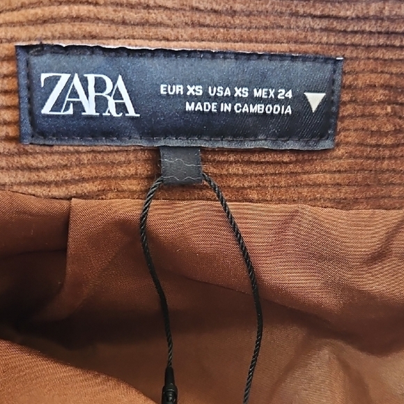 Zara Brown Corduroy Skirt - Picture 5 of 7